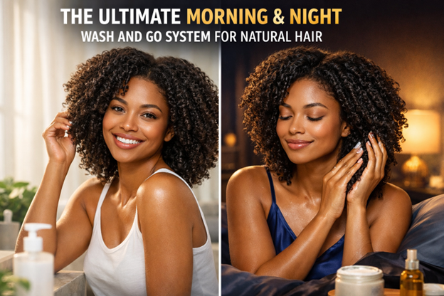 A STRUCTURED WASH  AND  GO ROUTINE FOR NATURAL HAIR THAT ACTUALLY LASTS