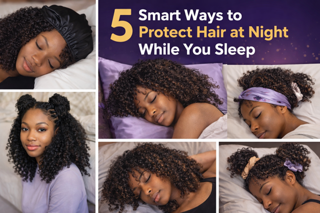 5 SMART WAYS TO PROTECT HAIR AT NIGHT WHILE YOU SLEEP