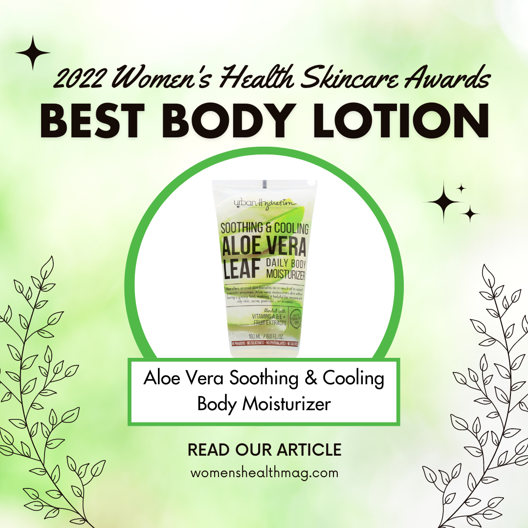 Our-Aloe-Vera-Body-Moisturizer-Received-A-Women-s-Health-Skincare-Award-For-Best-Body-Lotion Urban Hydration