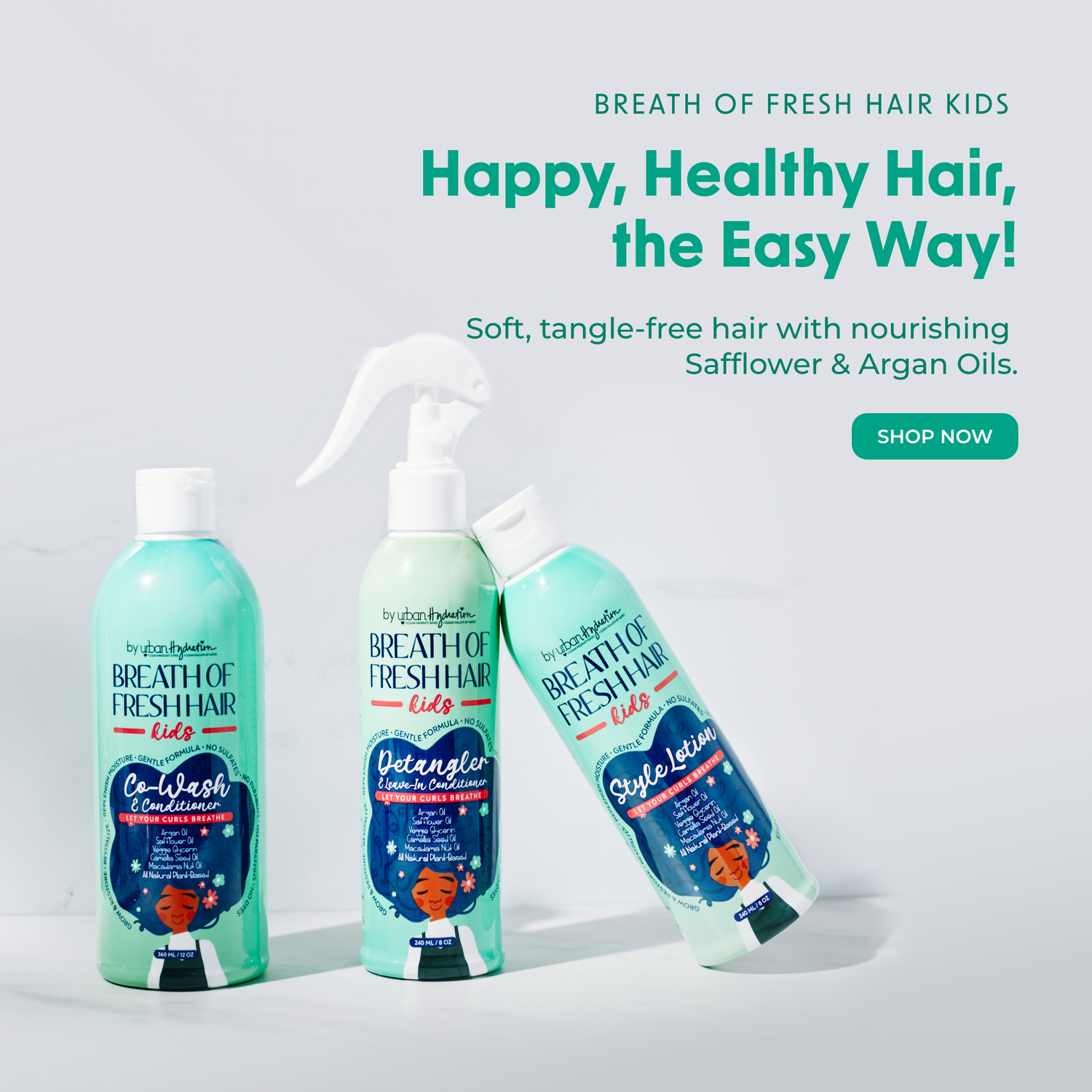 Detangling Made Easy with Urban Hydration’s Breath of Fresh Hair Kids Collection