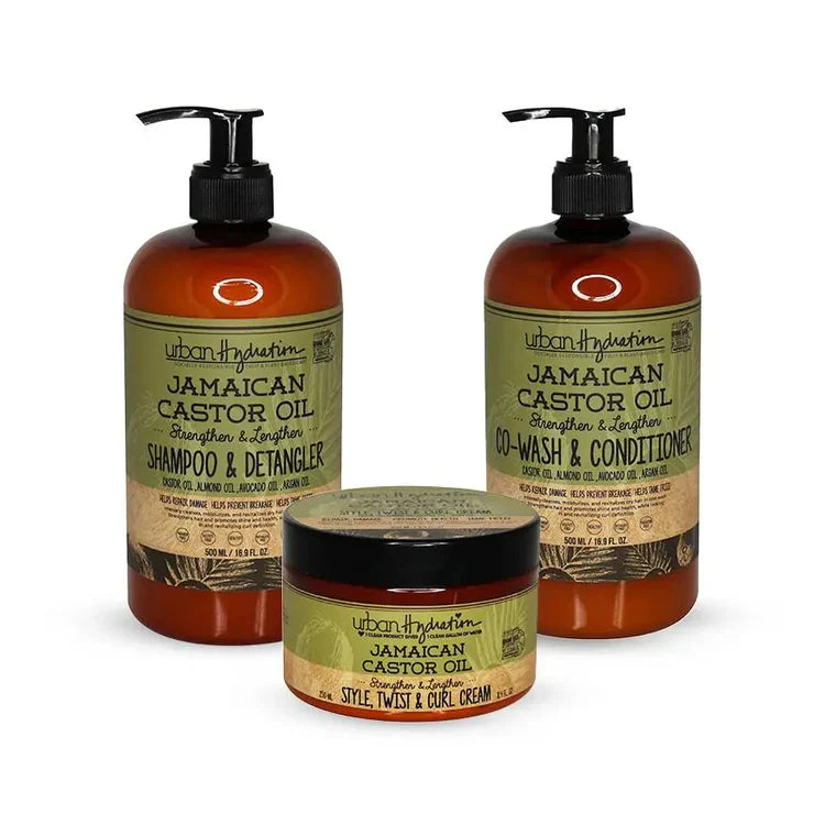 URBAN HYDRATION JAMAICAN CASTOR OIL HAIRCARE 3PC SET BENEFITS