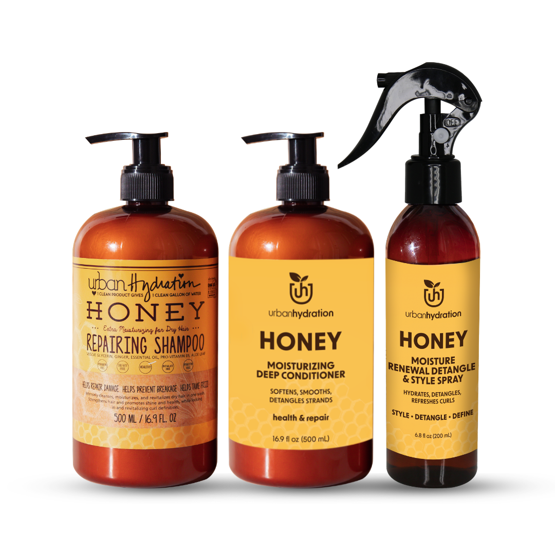 Urban Hydration Honey Health & Repair Cleanse & Condition 3pc Set