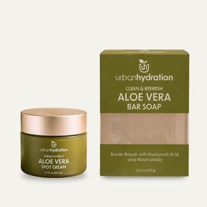 Set de 2 limpiadores e hidratantes Bright &amp; Balanced Aloe Vera | Urban Hydration