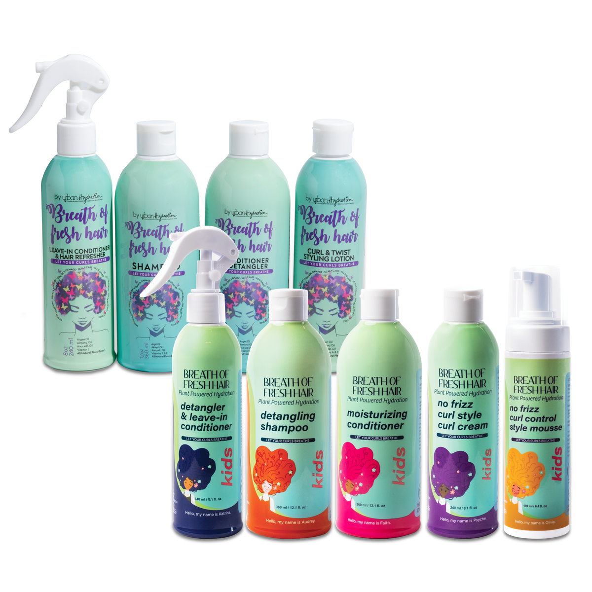 Breath Fresh Hair Mama & Minis Hair Experience 9PC Kit