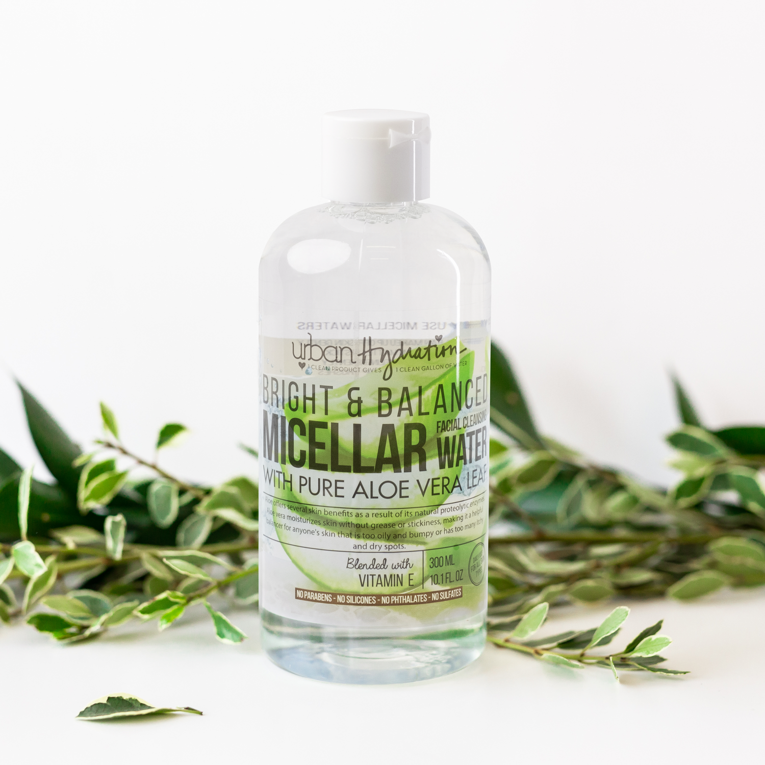Urban Hydration Bright & Balanced Aloe Vera Leaf Micellar Water 10oz