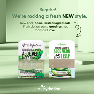 Urban Hydration Aloe Vera Leaf Face & Body Bar Soap - 6 Pack