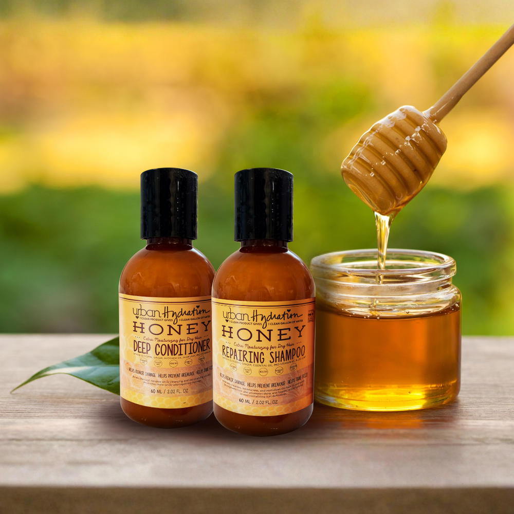 Urban Hydration Honey Health & Repair Haircare Shampoo & Conditioner 2pc Travel & Trial Set