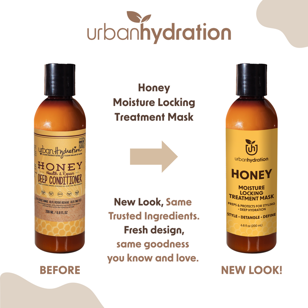 Urban Hydration Honey Health & Repair Moisture Locking Treatment Mask-Deep Conditioner - 6.8oz