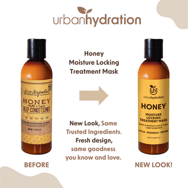 Urban Hydration Honey Health & Repair Moisture Locking Treatment Mask-Deep Conditioner - 6.8oz