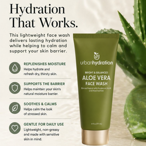 Urban Hydration Morning Routine Aloe Vera Cleanse & Hydrate 5pc Set