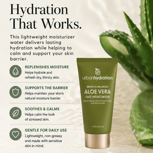 Urban Hydration Aloe Vera Moisturize & Treat 2pc Set-Face Moisturizer & Spot Cream
