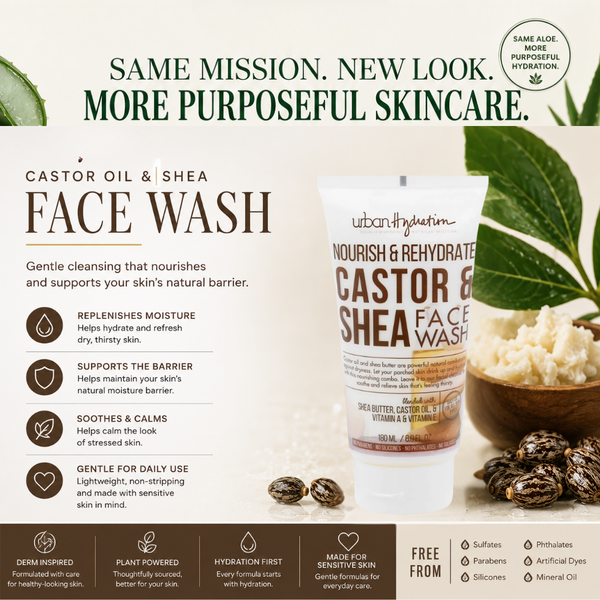 Urban Hydration Castor & Shea Face Wash