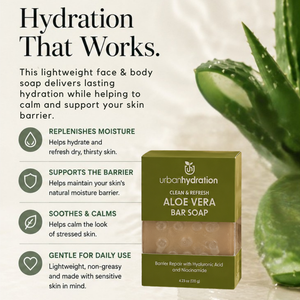 Urban Hydration Morning Routine Aloe Vera Cleanse & Hydrate 5pc Set