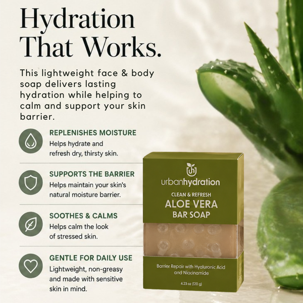 Urban Hydration Morning Routine Aloe Vera Cleanse & Hydrate 5pc Set