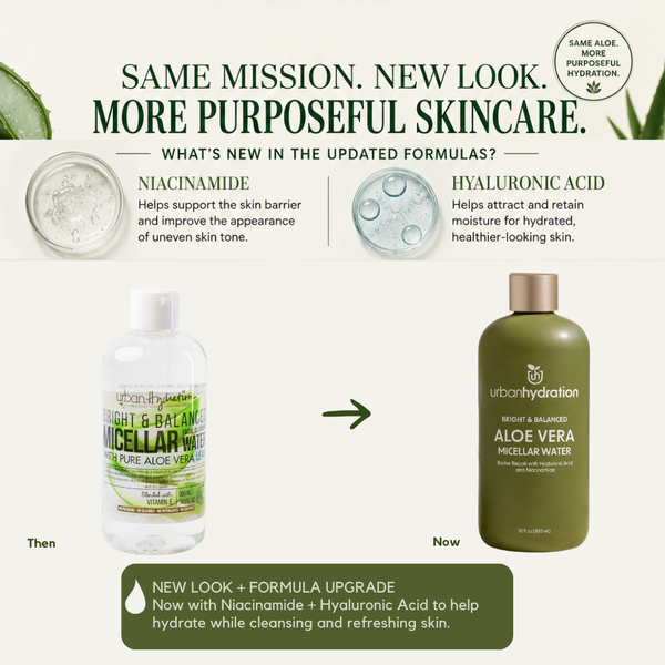 Urban Hydration Morning Routine Aloe Vera Cleanse & Hydrate 5pc Set