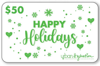 Urban Hydration "Happy Holidays" $50 Gift Card Urban Hydration