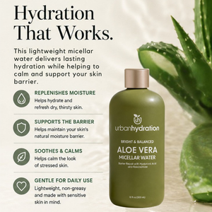 Urban Hydration Morning Routine Aloe Vera Cleanse & Hydrate 5pc Set