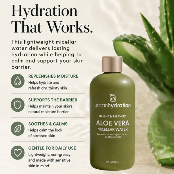 Urban Hydration Morning Routine Aloe Vera Cleanse & Hydrate 5pc Set