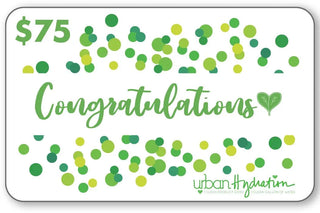 Urban Hydration "Congrats" $75 Gift Card Urban Hydration