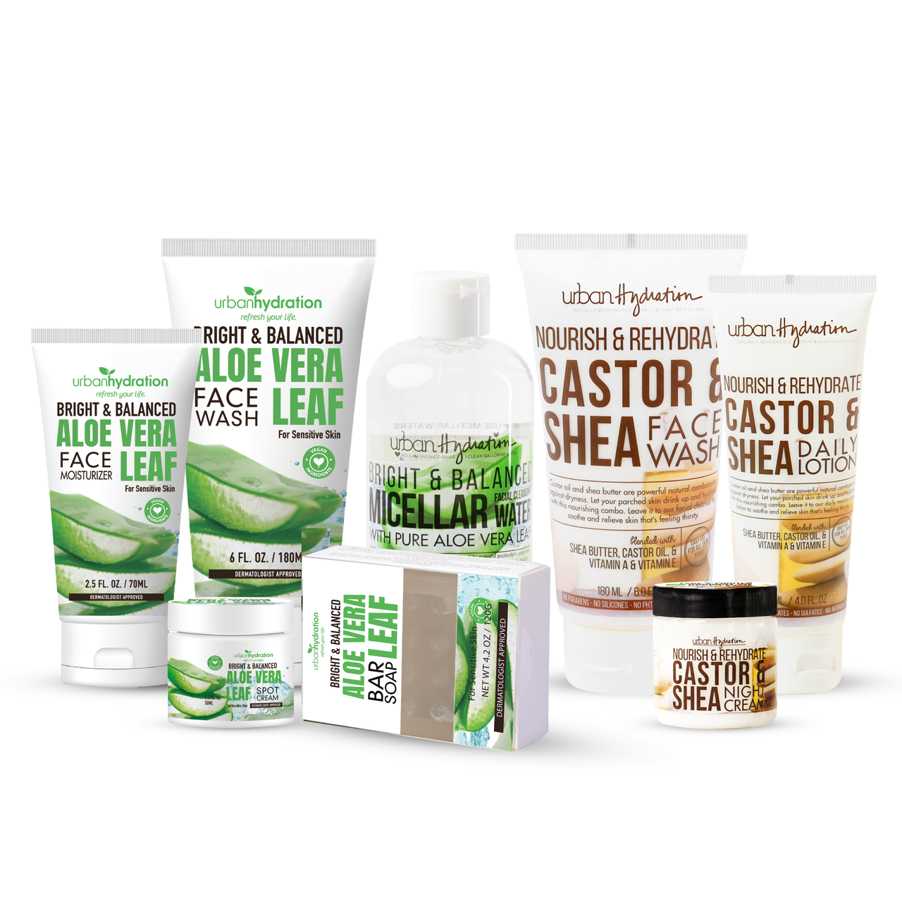 Urban Hydration Day + Night Hydration System (8-Piece Set)