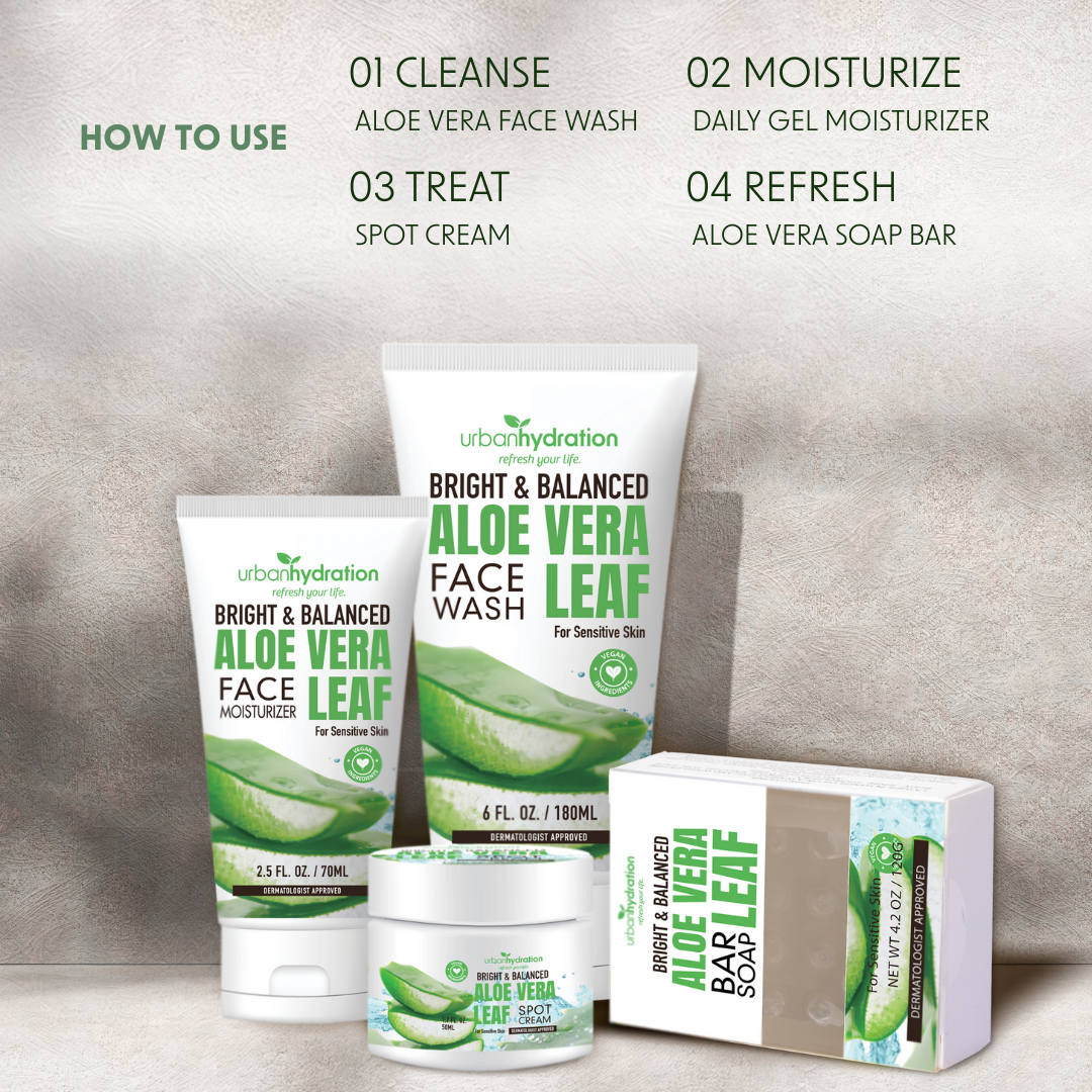 Aloe Vera Leaf Gel Moisturizer and Serum
