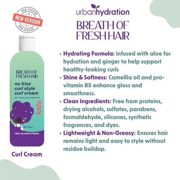 Urban Hydration Breath of Fresh Hair Kids Curl Cream
