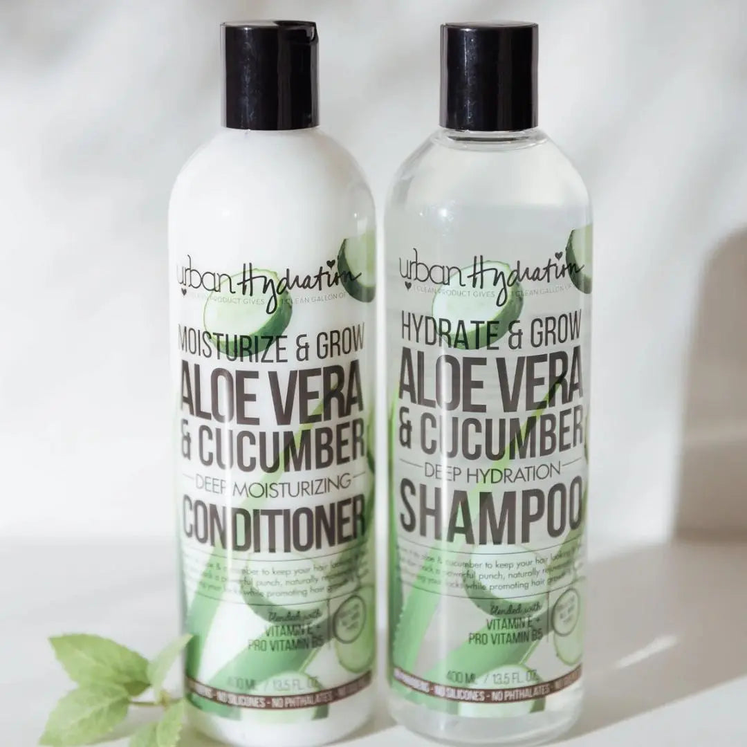 Urban Hydration Aloe Vera & Cucumber Deep Hydration Shampoo and Deep Moisturizing Conditioner 2pc Set Urban Hydration