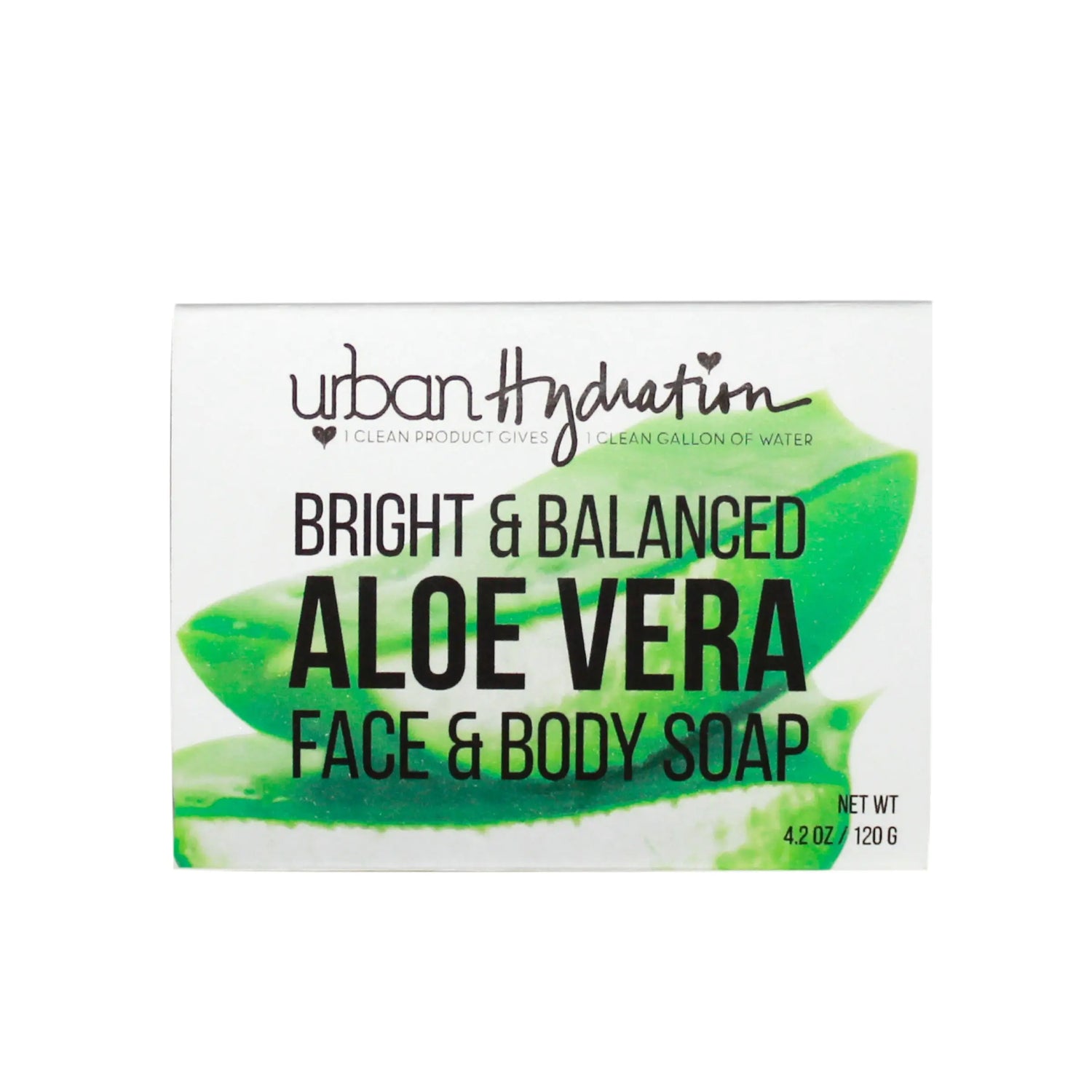 Urban Hydration Aloe Vera Leaf Face & Body Bar Soap Urban Hydration Urban Hydration Aloe Vera Leaf Face & Body Bar Soap Bath  Urban Hydration