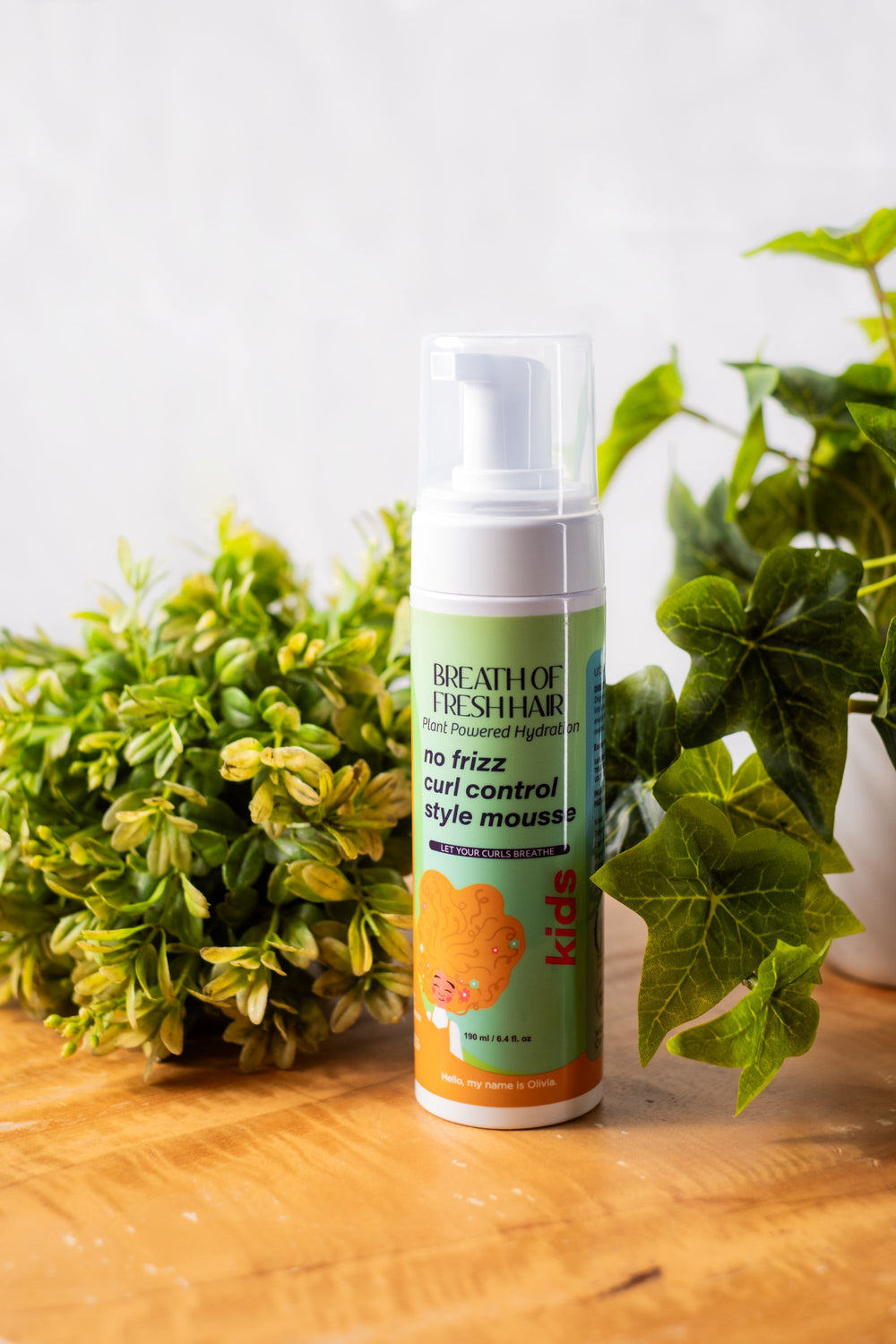 Urban Hydration Breath of Fresh Hair Kids No Frizz Curl Control Curl Styling Mousse