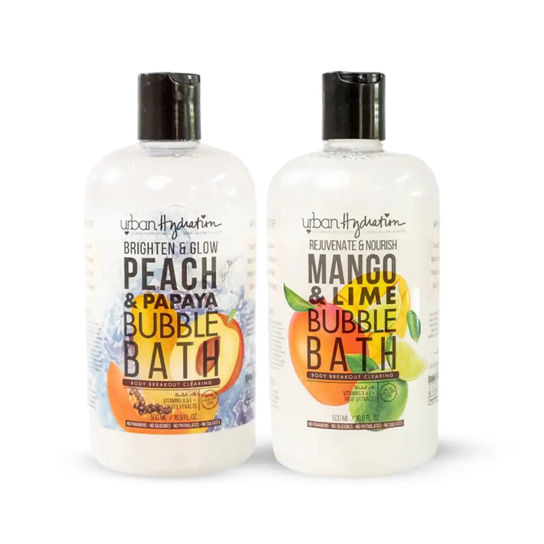 Urban Hydration Peach & Papaya and Mango & Lime Bubble Bath 2pc Set Urban Hydration