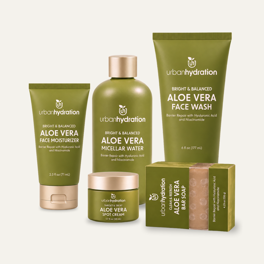 Urban Hydration Morning Routine Aloe Vera Cleanse & Hydrate 5pc Set