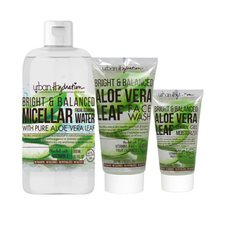 Urban Hydration Bright & Balanced Aloe Vera Cleanse & Hydrate 3pc Set