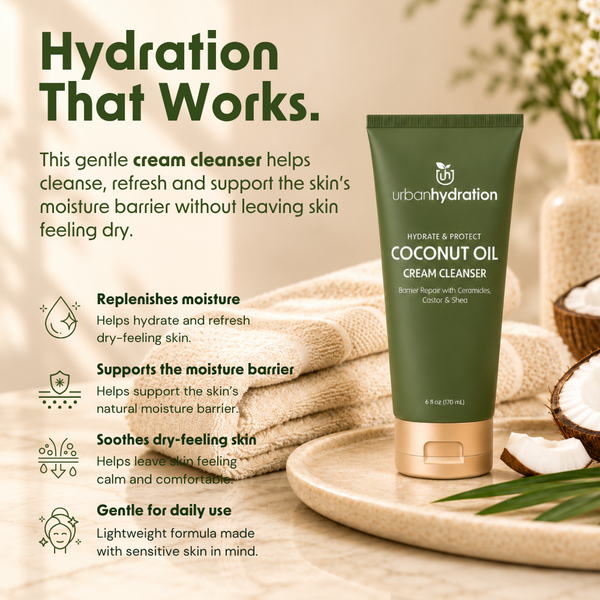 Jabón facial nutritivo y rehidratante con ricino y karité | Urban Hydration
