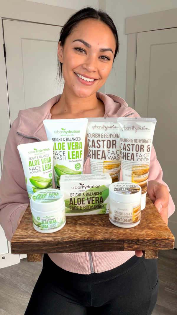 Urban Hydration Castor & Shea Facial Clearing 3pc Set