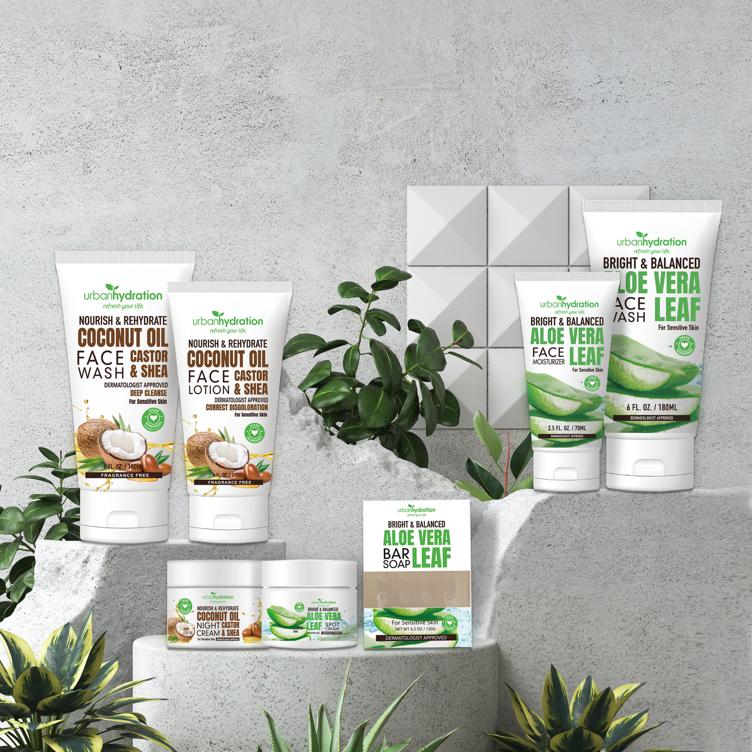 Urban Hydration Day + Night Hydration System (7-Piece Set)