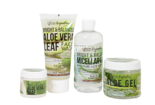 Bright & Balanced Aloe Vera Cleanse & Treat Skincare 4pc Set