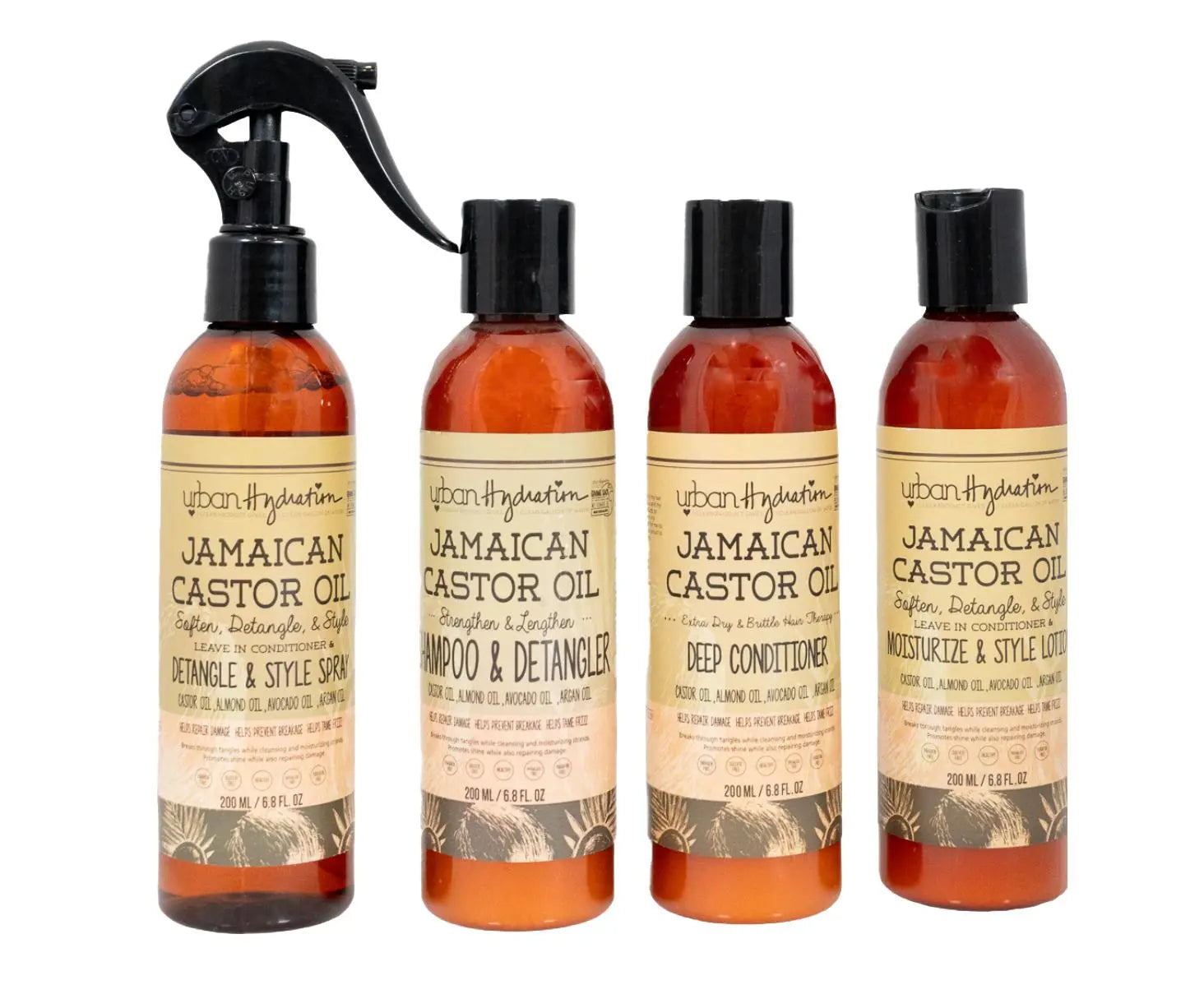 Urban Hydration Jamaican Castor Oil Everything 4pc Set Urban Hydration