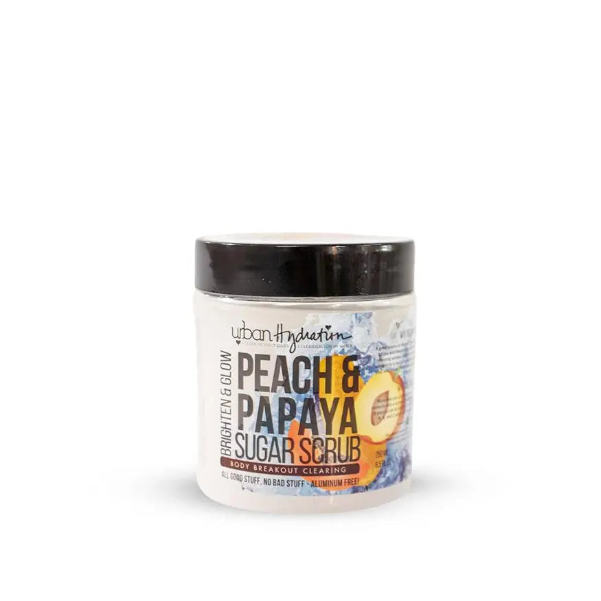 Brighten & Glow Peach & Papaya Sugar Scrub – Body Scrub Urban Hydration