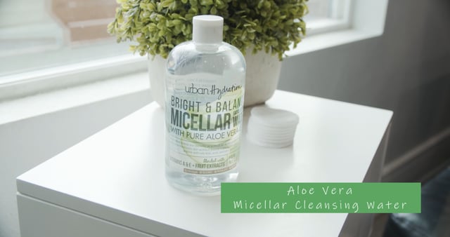 Agua micelar de hoja de aloe vera Bright & Balanced 10 oz | Hidratación urbana