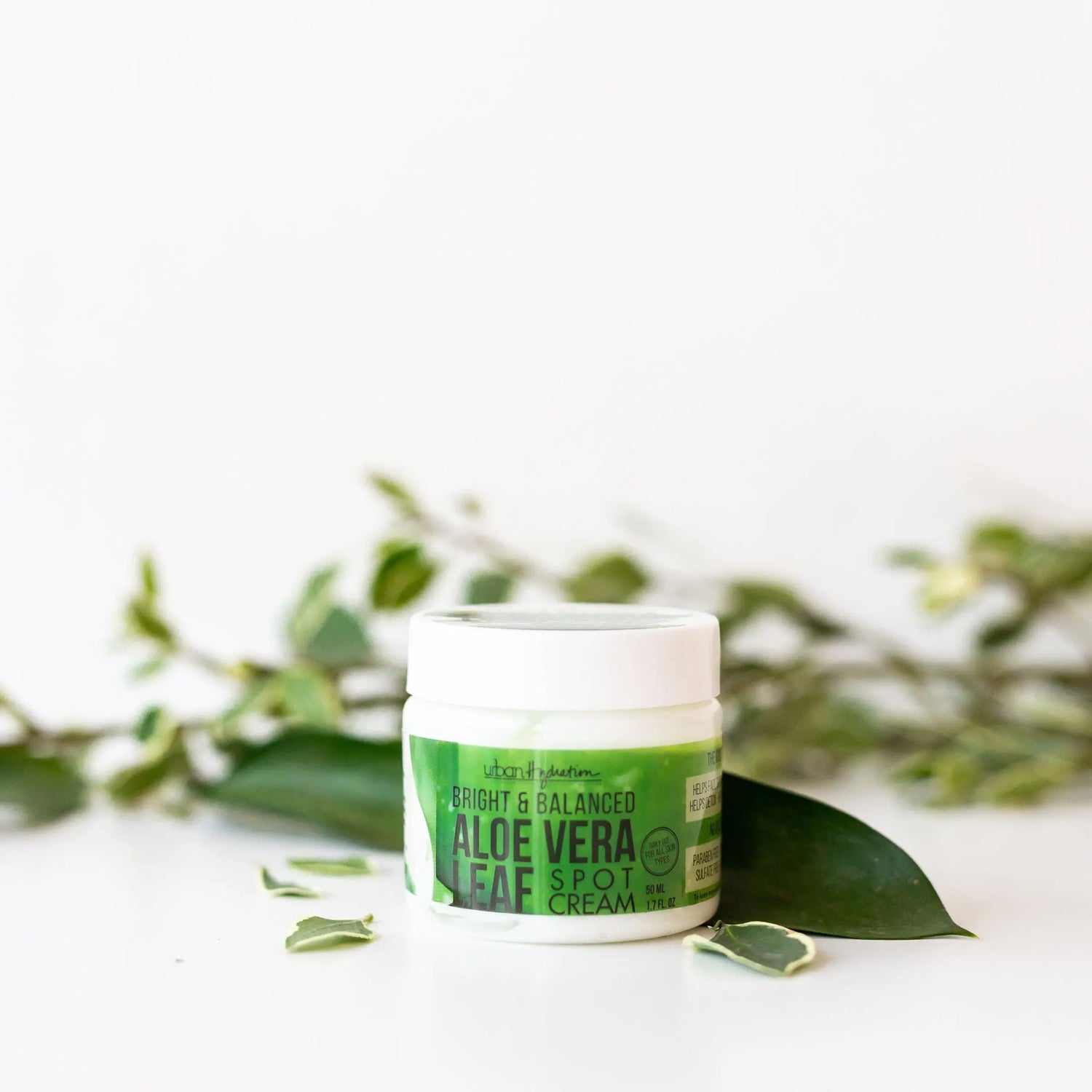 Bright & Balanced Aloe Vera Leaf Spot Cream Lifestyle