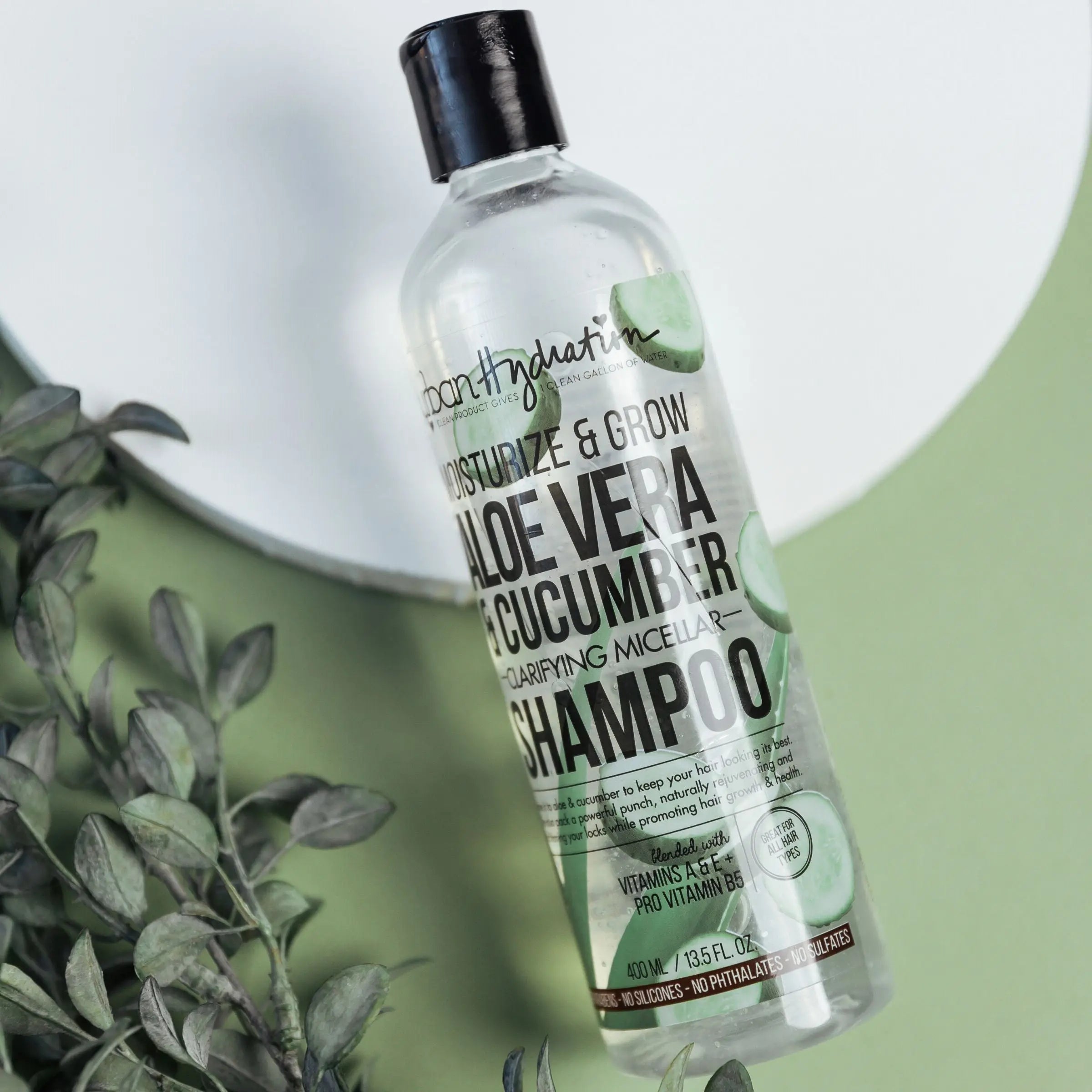 aloe vera plant shampoo Urban Hydration Moisturize & Grow Aloe Vera & Cucumber Clarifying Micellar Shampoo