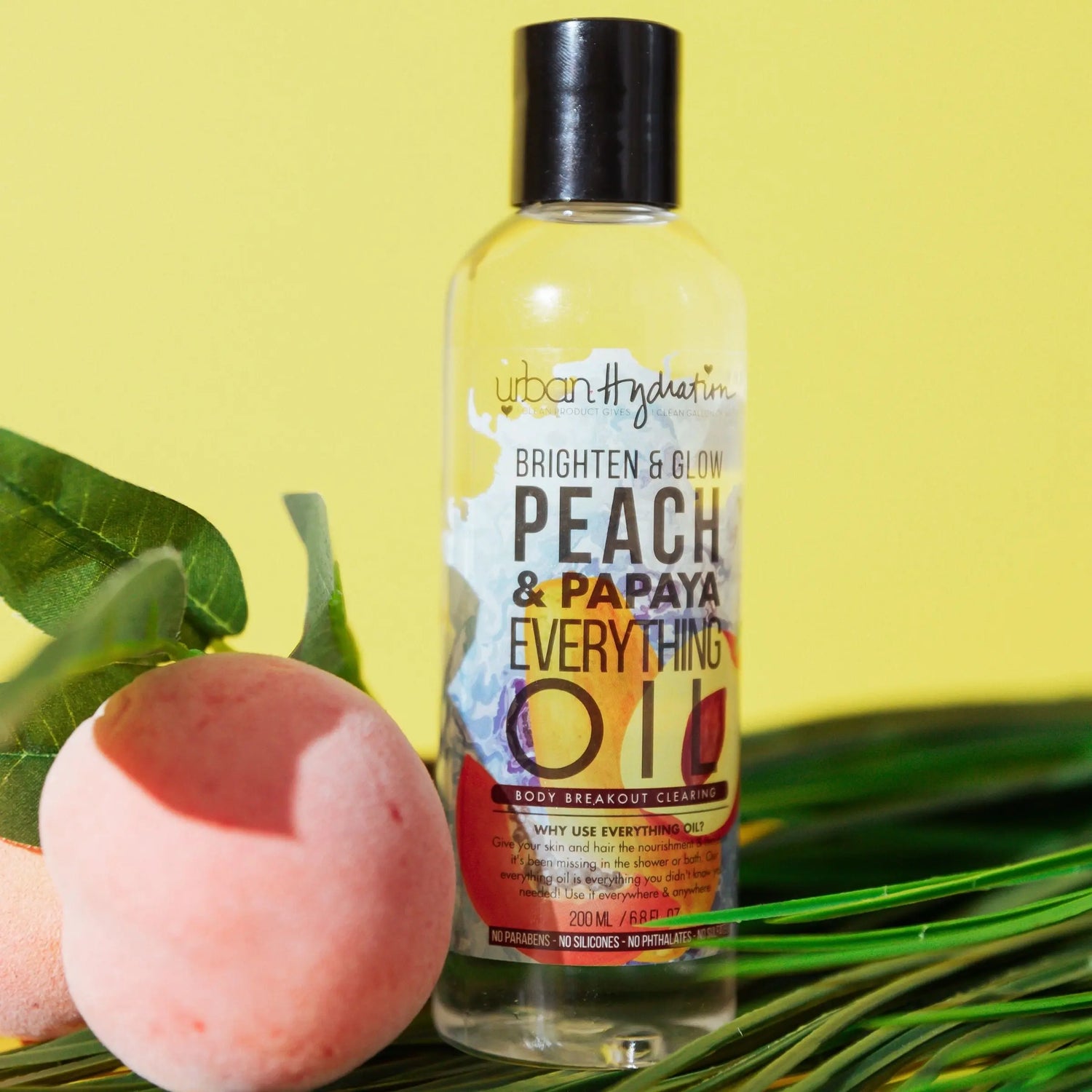 Brighten & Glow Peach & Papaya Bath Essentials 3pc Set Urban Hydration