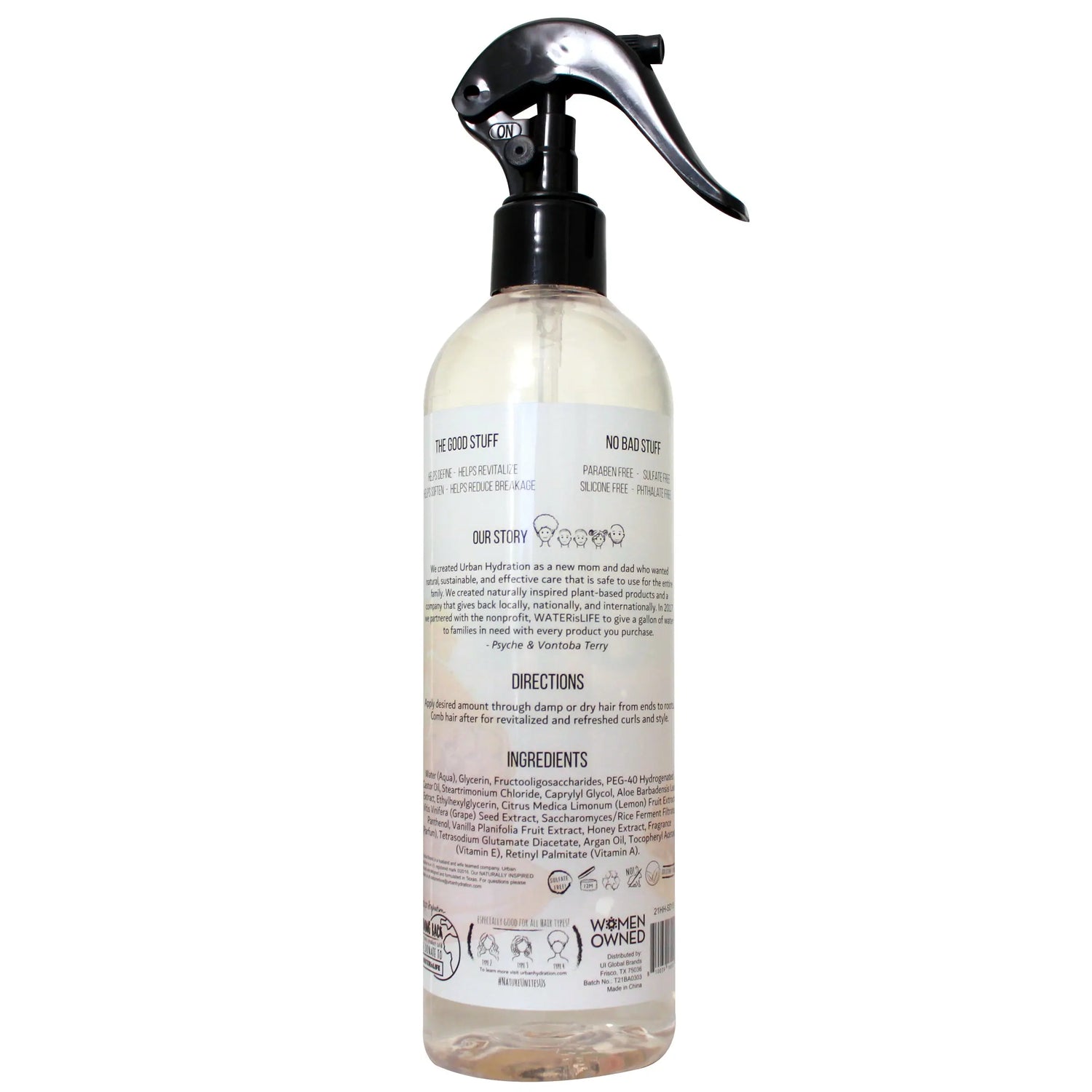 Honey & Lemon Growth & Repair Leave-In Spray Conditioner Back