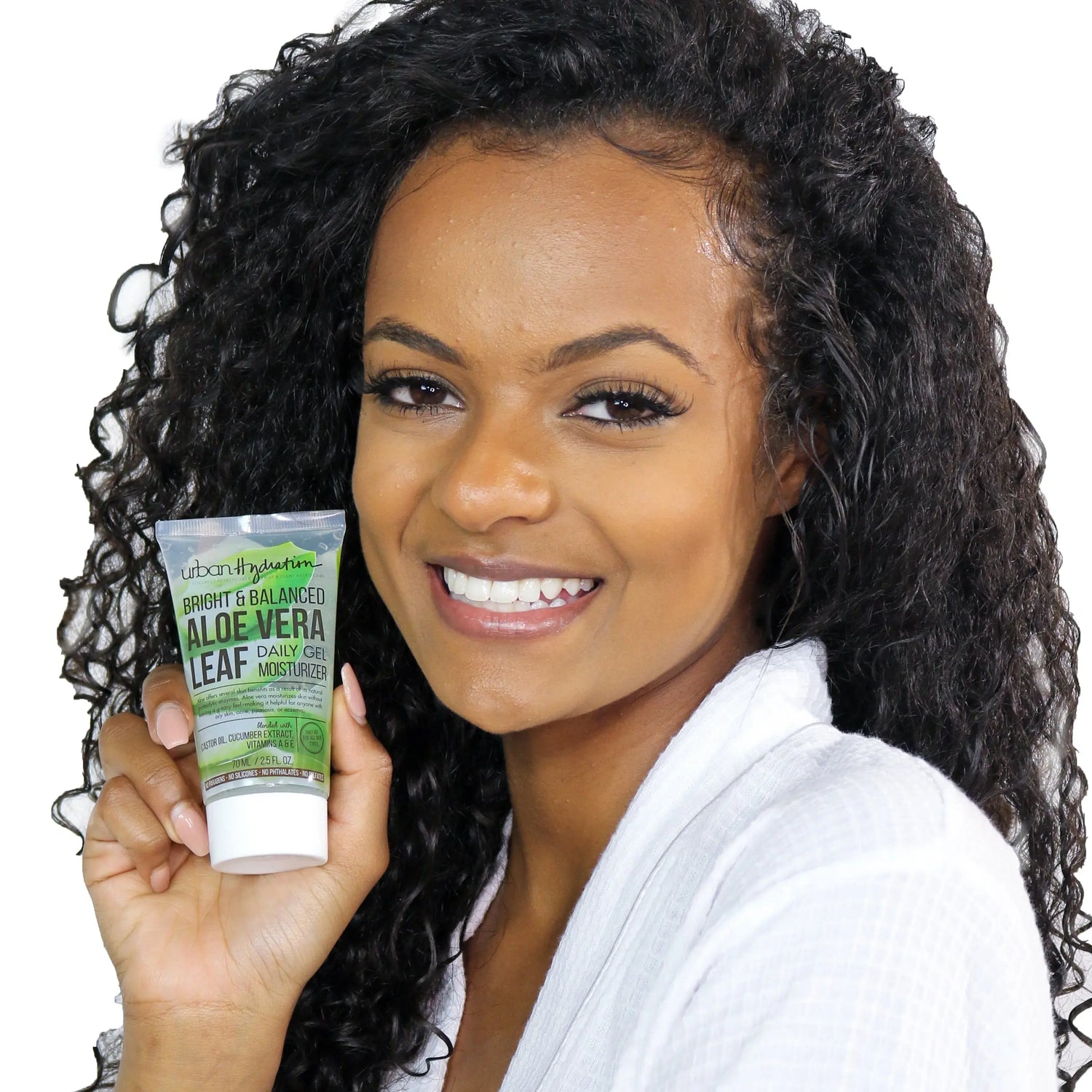 Bright & Balanced Aloe Vera Leaf Gel Moisturizer Model